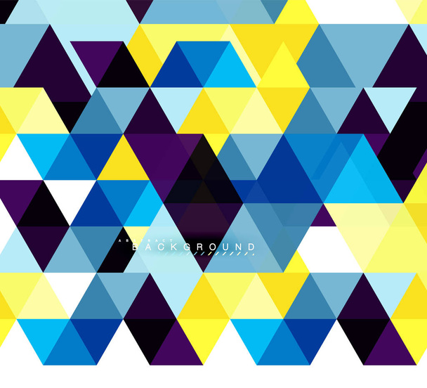 Streszczenie tło wielobarwny trójkątów, koncepcja Płytki mozaikowe - Wektor, obraz