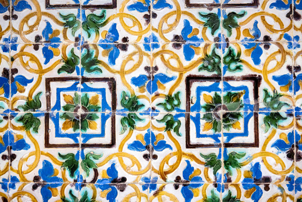 Seville, La Casa De Pilatos Müdürü veranda. Mudejar İspanyol stilinde değerli bir saray yapıdır. İspanya - Fotoğraf, Görsel