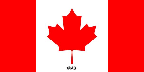 Flaga Kanady. Oryginalna flaga - Wektor, obraz