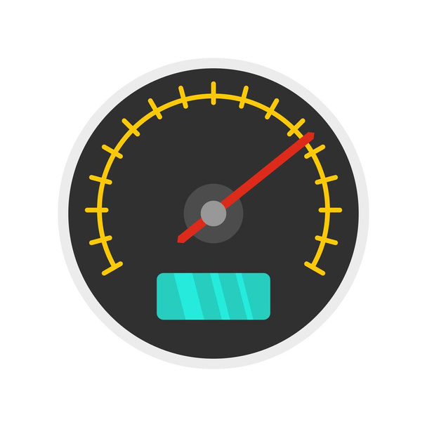 City car dashboard icon, flat style - Vector, afbeelding