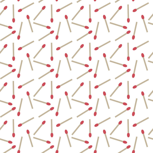 Wedstrijd Stick naadloze patroon rood hoofd vector eps - Vector, afbeelding