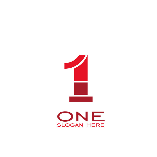 Number one icon, 1 logo design. - Vector, Image