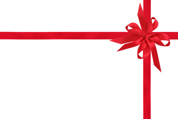 Red Ribbon Gift Box - Photo, Image