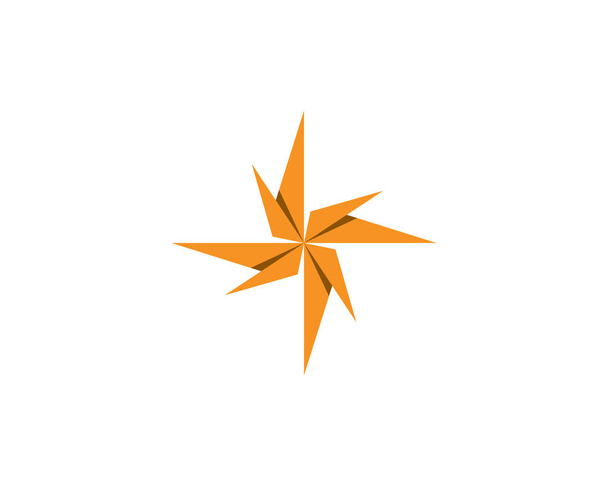 Компас значок шаблону логотипу Векторне зображення
 - Вектор, зображення