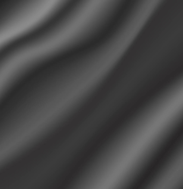 Paño gris de lujo, pliegues ondulados de seda, textura grunge, fondo elegante, tela de satén, ilustración vectorial
 - Vector, imagen