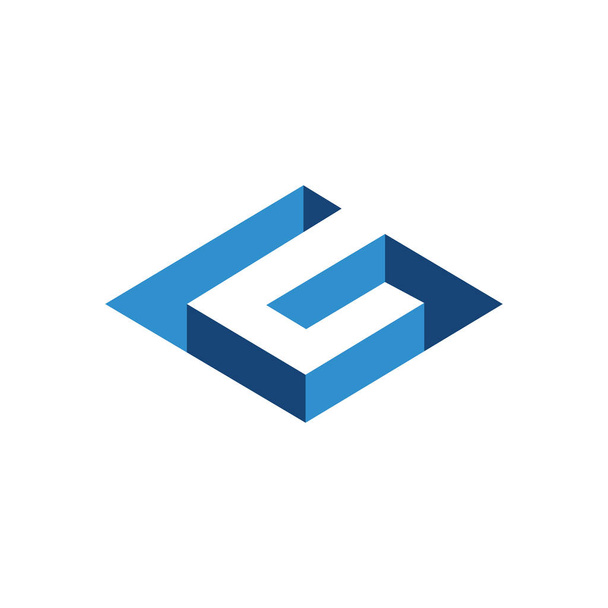 G Lettera tridimensionale Logo elemento vettoriale. G Modello di logo
 - Vettoriali, immagini