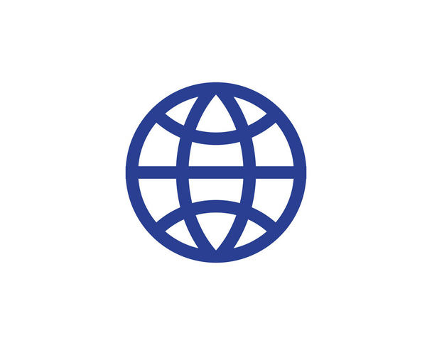 Drátu světa Logo šablona Vektorové ikonu obrázek - Vektor, obrázek