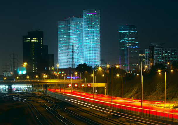 Vista noturna de Tel Aviv, Israel
. - Foto, Imagem