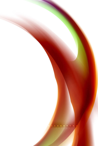 Holograficzny płynu kolory przepływu, kolorowy płyn mieszania kolory koncepcja ruchu - Wektor, obraz