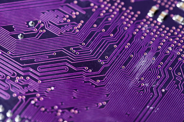close-up view of circuit board background - Photo, Image