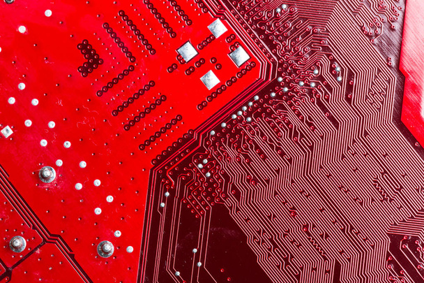 Close up of computer circuit board - 写真・画像