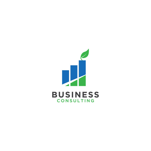 Illustratie van business consulting logo ontwerpsjabloon - Vector, afbeelding