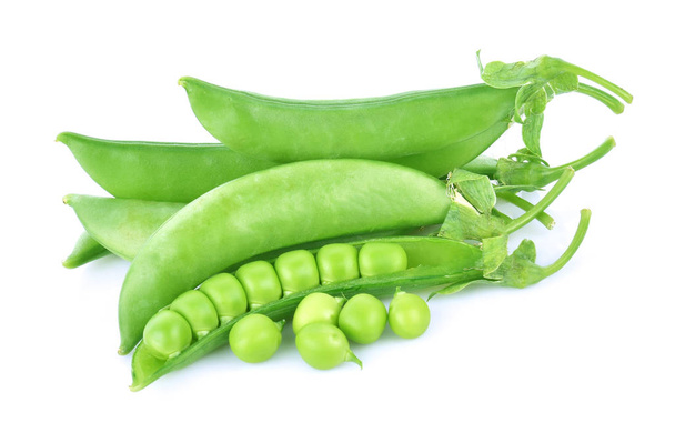 snap peas isolated on white - Photo, Image