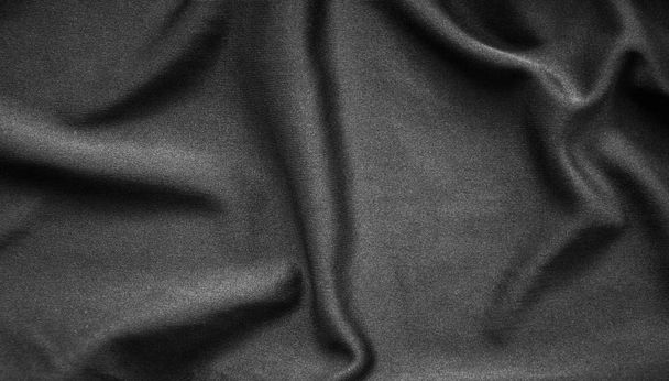 textura de tela negra y fondo - Foto, imagen