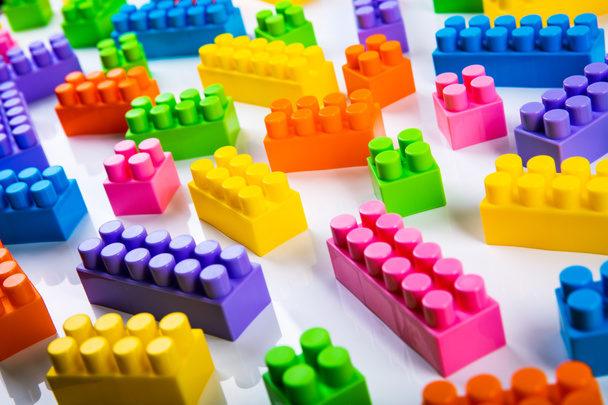 plastic toy building blocks - Foto, Imagen