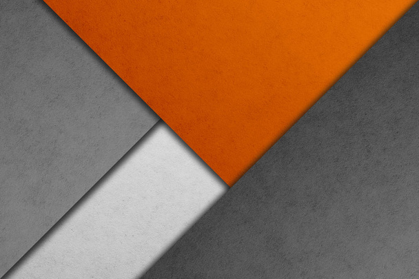 Material design wallpaper. Real paper texture. Gray and orange - Photo, image