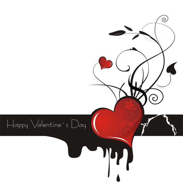 Valentines Day card - Vector, imagen