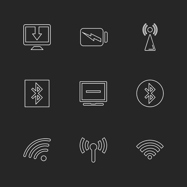 set of various theme app icons, vector illustrations - Vektor, kép