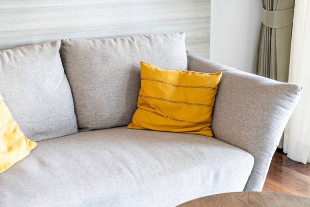 Pillow on sofa decoration interior in living room - Фото, зображення