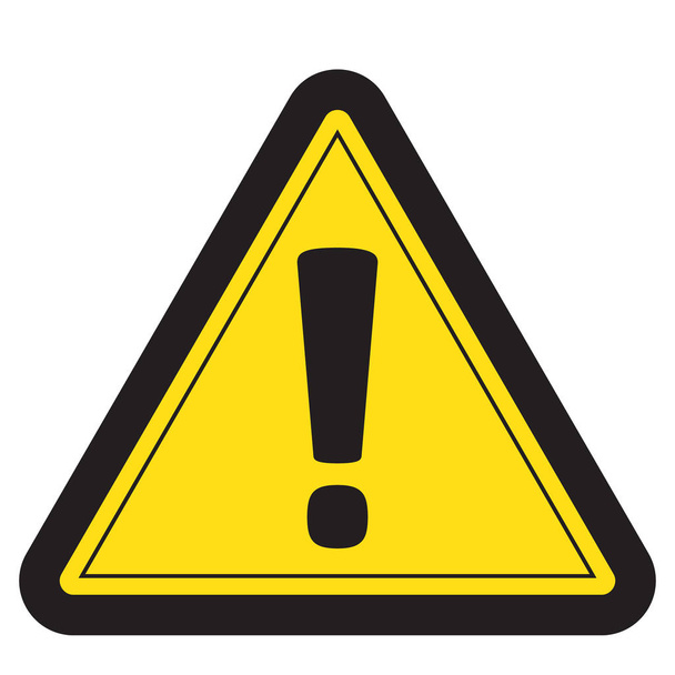 警戒標識、危険警告注意危険サイン アイコン ベクトル イラスト - ベクター画像