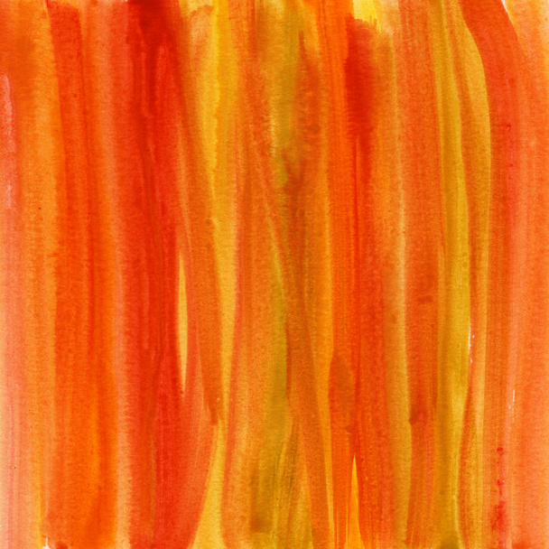 Red, brown, yellow watercolor abstract - Foto, Imagen