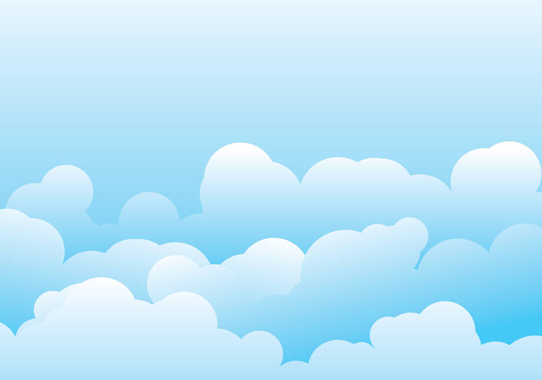 Chmury szablon wektor ikona ilustracja wzór tła - Wektor, obraz