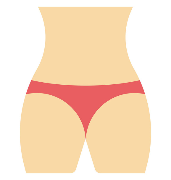 Waistline Color Color Isolated Vector Icon Fully Editable - Vector, Image