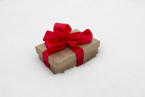A gift in the snow - Фото, зображення