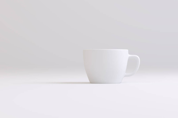 cup of strong coffee on a white background - Photo, Image