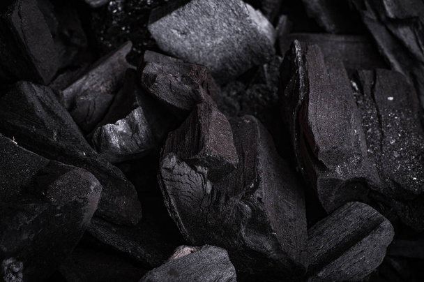 black industrial coals, grimy background - Photo, image