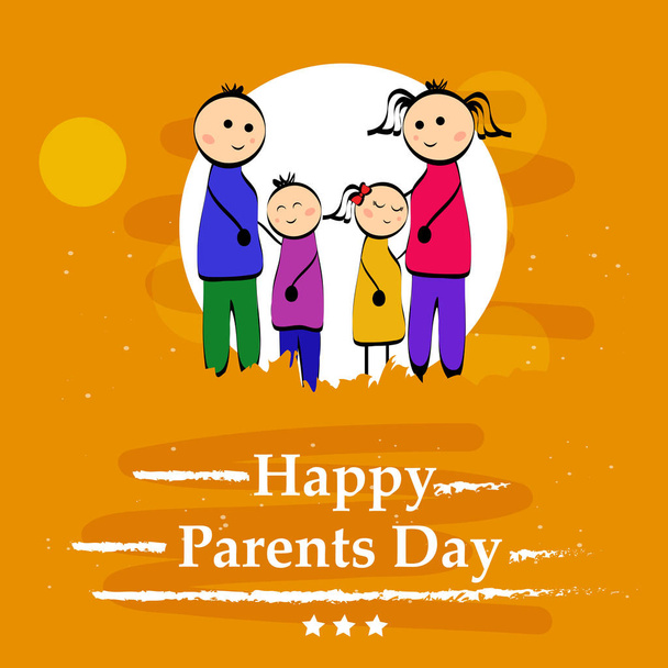 Illustration du contexte de la Journée des parents
 - Vecteur, image