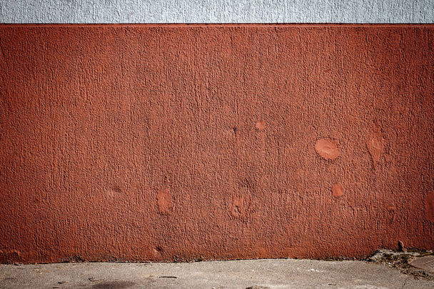 White and red plaster wall. Abstract architecture background - Fotó, kép