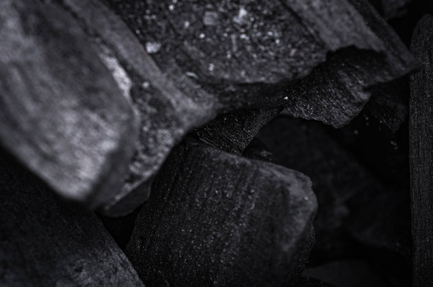 metallurgical black coals background - Foto, Imagem