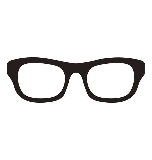 An eye wear with transparent glasses, eyeglasses  - Vektor, Bild