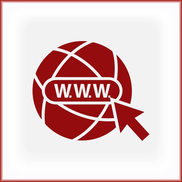 Webseite Vektor Web-Symbol - Vektor, Bild