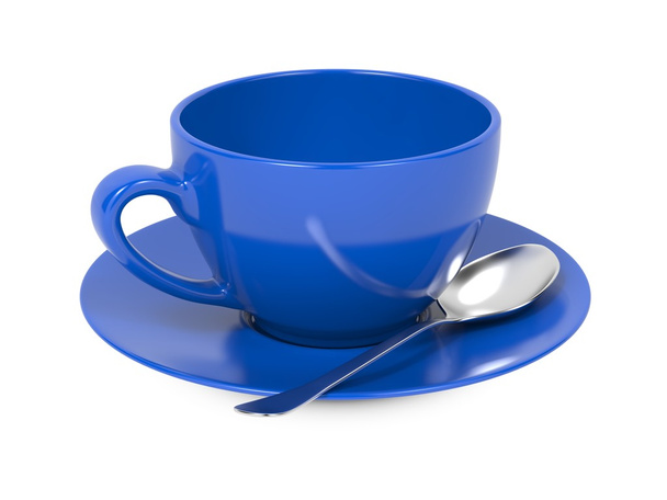 Cup with Spoon and Saucer. - Photo, Image