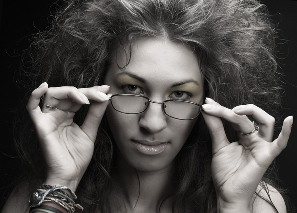 Young woman with glasses - Fotó, kép
