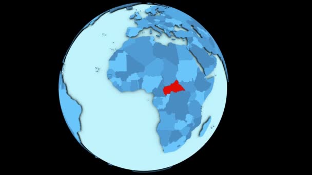 Orta Afrika mavi gezegen üzerinde - Video, Çekim
