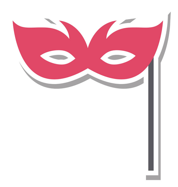 Karneval Maske Vektor Illustration Farbe Symbol vollständig editierbar  - Vektor, Bild