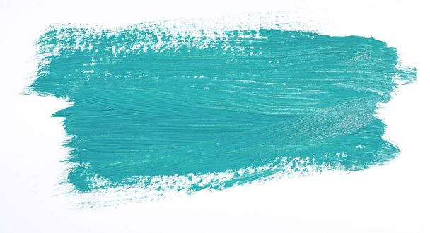 Turkoosi harja aivohalvaus eristetty valkoisella pohjalla
 - Valokuva, kuva