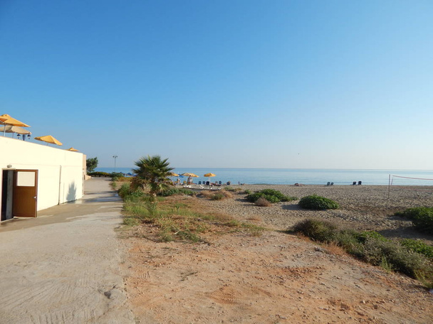Wioska Kavros na Krecie w Grecji na morzu - Zdjęcie, obraz