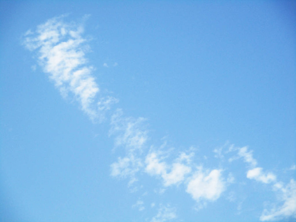 blue  sky  clouds  trees and landscape - Фото, зображення
