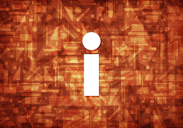 Icono de información aislado sobre fondo marrón ilustración abstracta
 - Foto, imagen