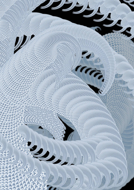 abstrait conception fractale arrière-plan - Photo, image
