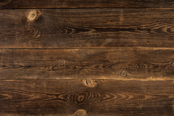 Brown vintage wooden background. Wooden texture - Фото, изображение