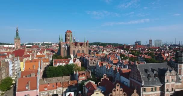 Lengyelország Utcarészlet az óvárosban: Gdansk, Lengyelország - Felvétel, videó