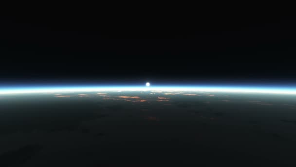 planeta východ slunce z vesmíru - Záběry, video