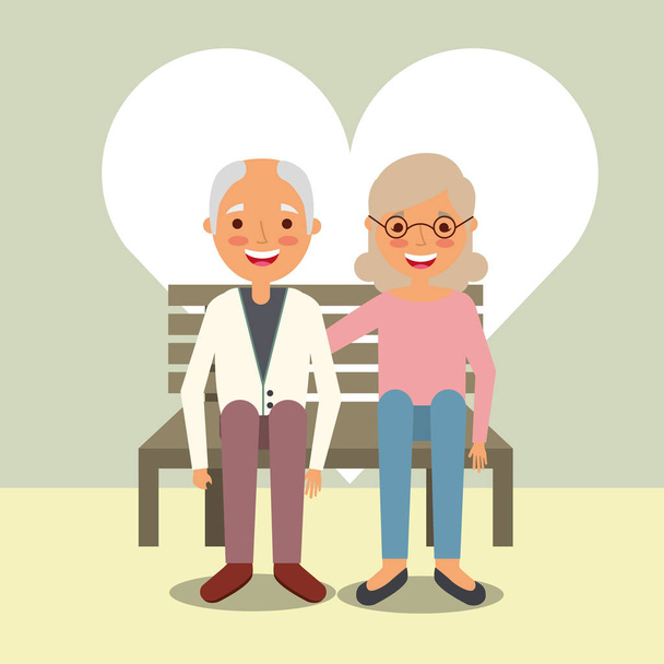 grandparents day people - Vector, Image