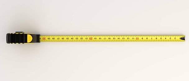 measuring tape isolated on white background 3d illustration  - Photo, Image