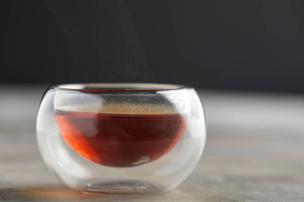 Glass cup of tea - Fotoğraf, Görsel